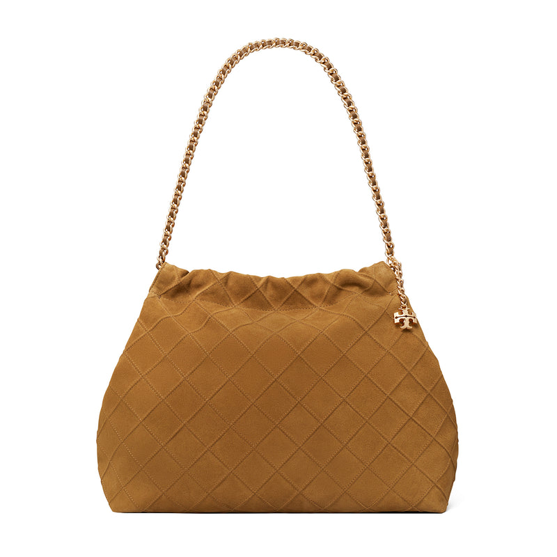 Fleming Suede Hobo Bag