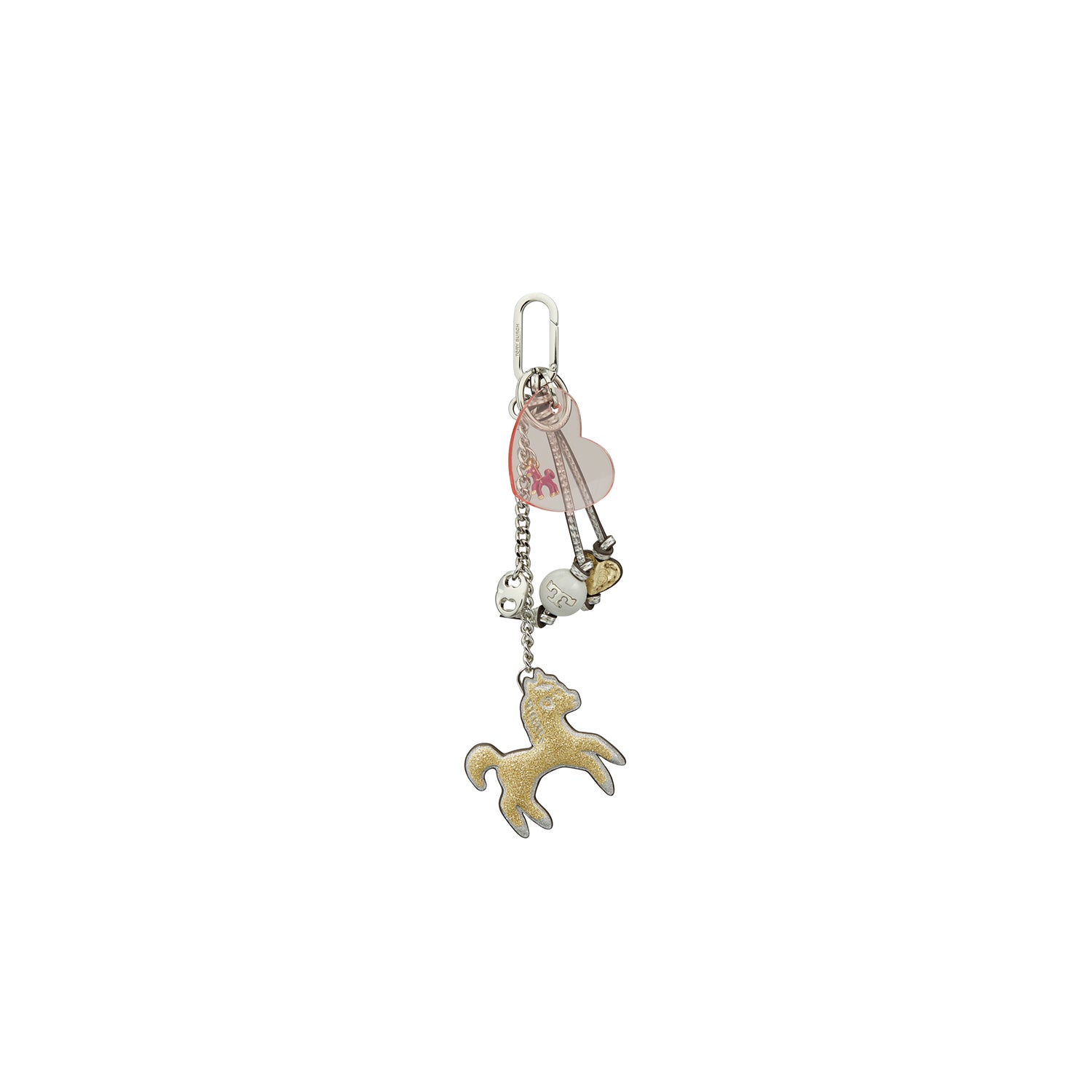 Heart Horse Charm Key Fob