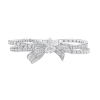 Tilda's Bow Collection Oval and Round Diamond Bracelet
