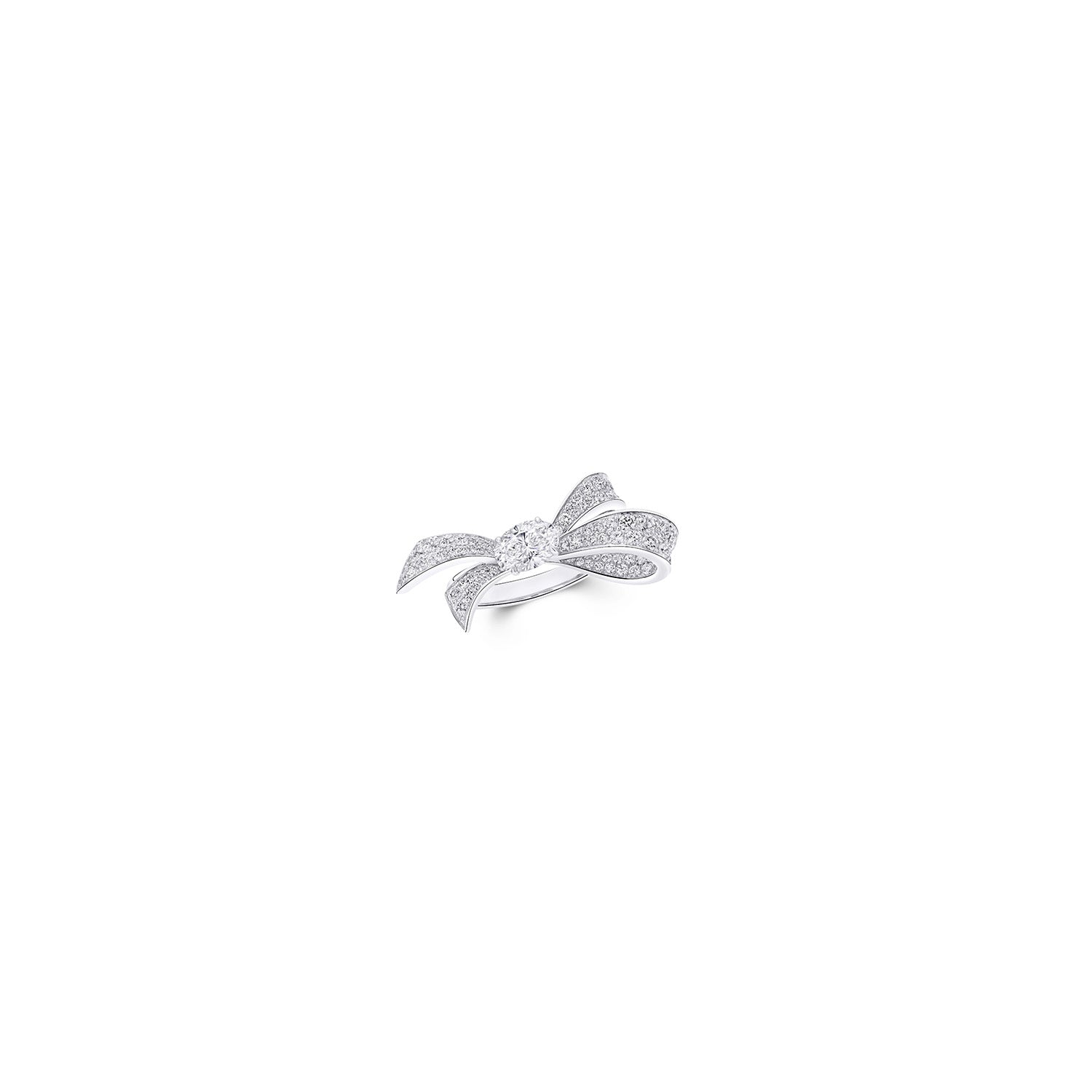 Tilda's Bow Collection Oval and Round Diamond Ring