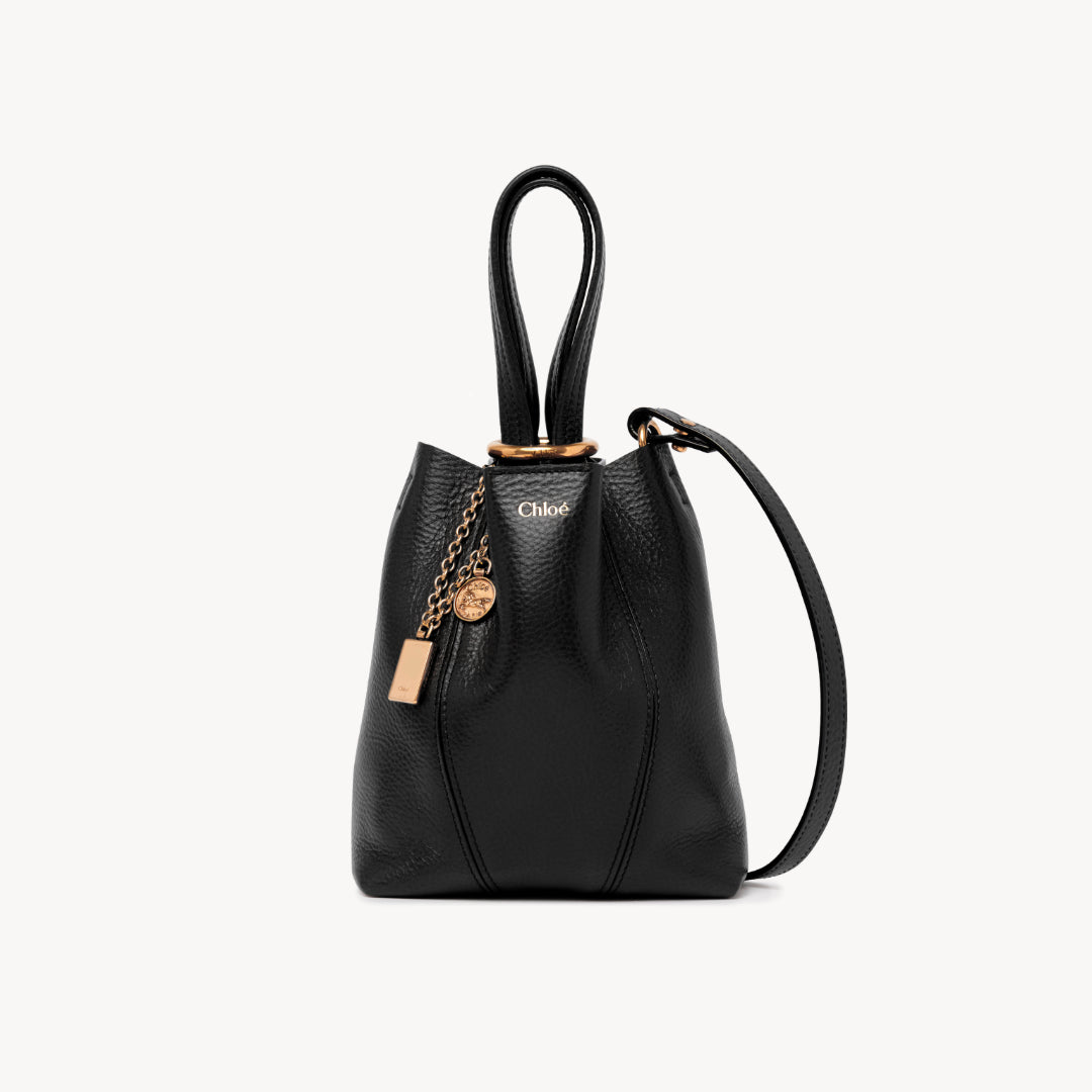 Small Chloé Spin tote bag in grained leather