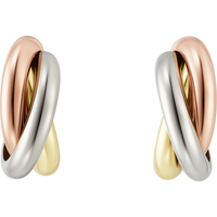 Trinity Earrings, Classic Model, White Gold, Rose Gold, Yellow Gold