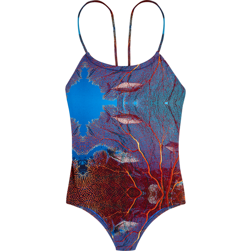 Vilebrequin x 1Ocean - Red Gorgonians Girls One-piece Swimsuit