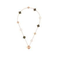Magic Alhambra Transformable Long Necklace Rose Gold