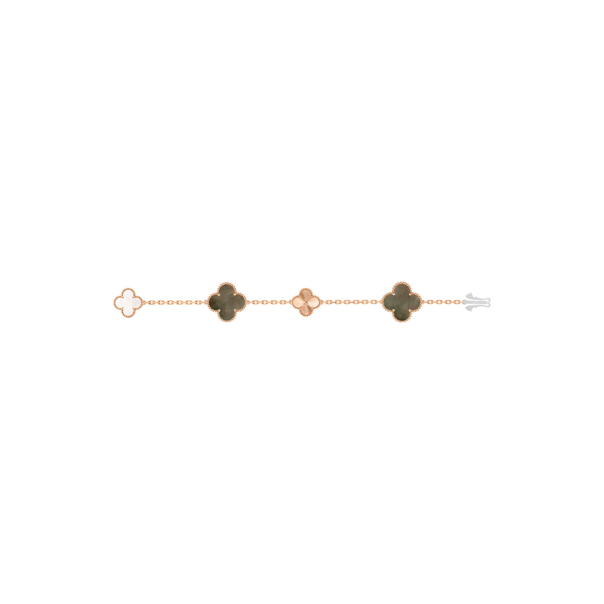 Magic Alhambra Transformable Long Necklace Rose Gold