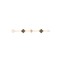 Magic Alhambra Transformable Long Necklace Rose Gold