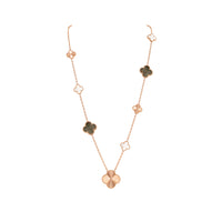 Magic Alhambra Transformable Long Necklace Rose Gold