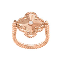 Vintage Alhambra Reversible Ring Rose Gold