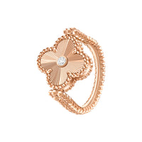 Vintage Alhambra Reversible Ring Rose Gold