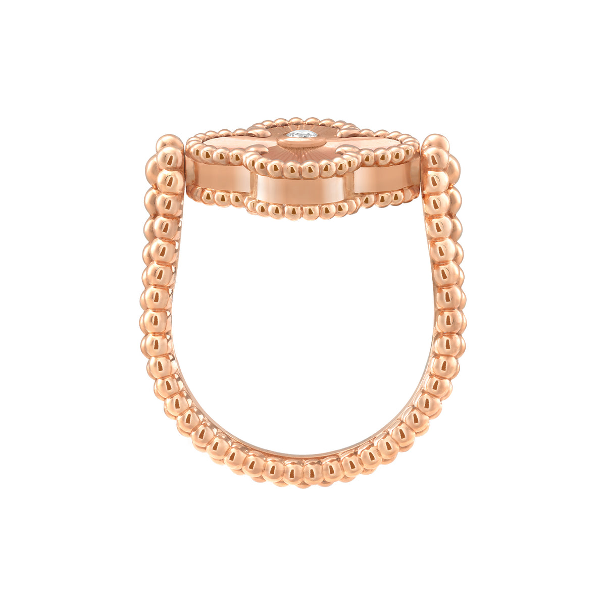 Vintage Alhambra Reversible Ring Rose Gold