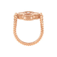 Vintage Alhambra Reversible Ring Rose Gold