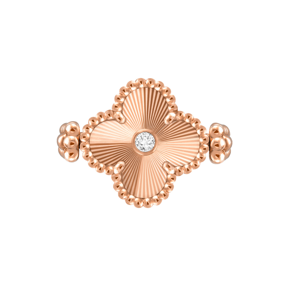 Vintage Alhambra Reversible Ring Rose Gold