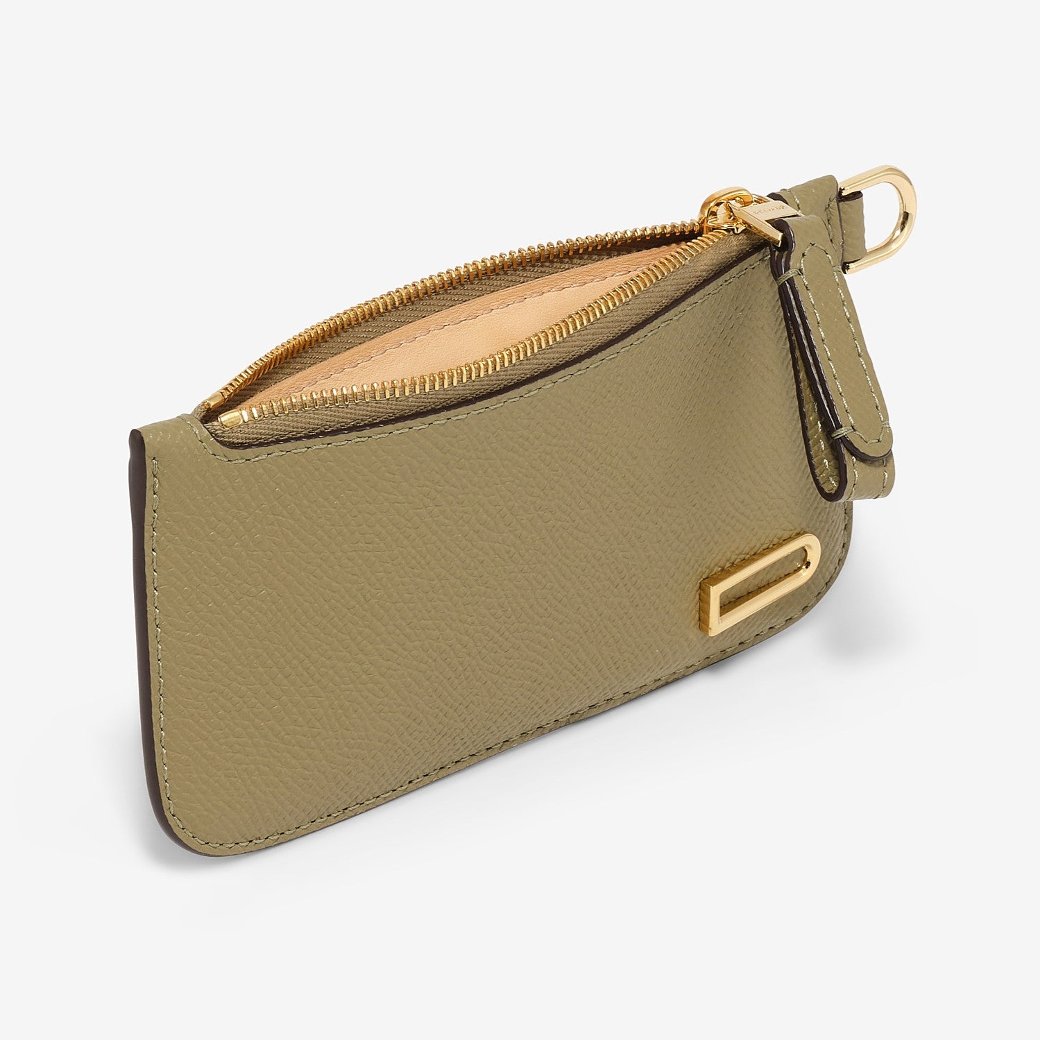 Vagabond Zipped Card Holder Alpina Calf Argile
