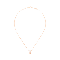 Wulu Eternity Large Necklace in 18K Rose Gold Set with Diamonds