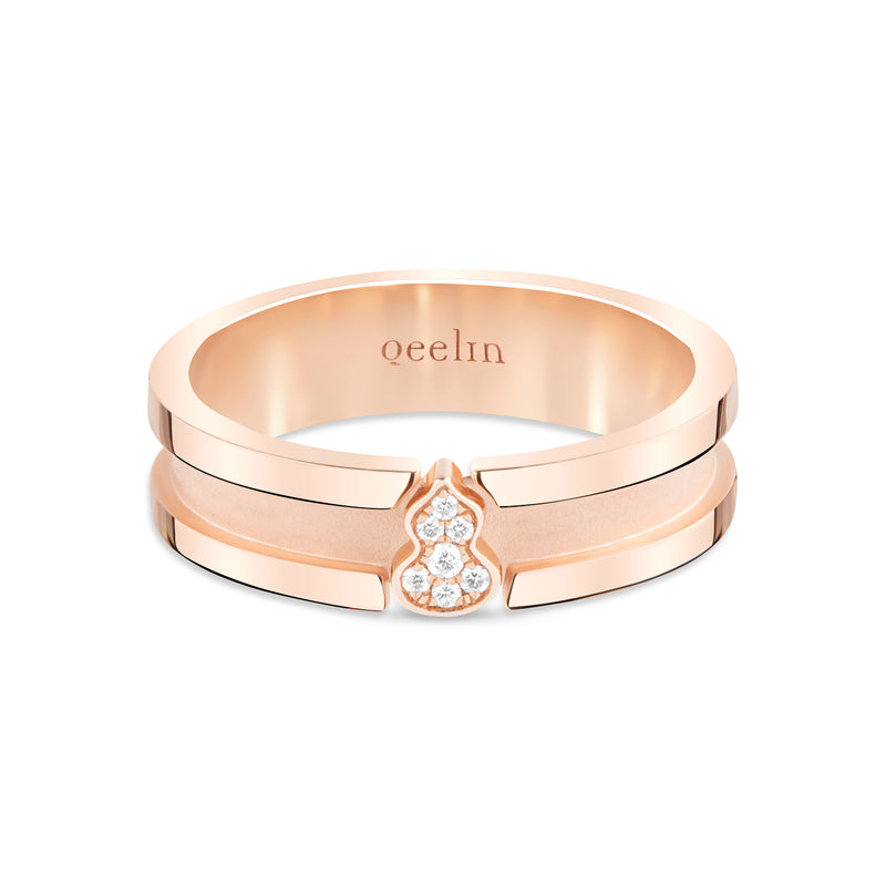 Wulu Eternity Small Ring in 18K Rose Gold set with Diamonds