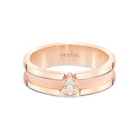 Wulu Eternity Small Ring in 18K Rose Gold set with Diamonds