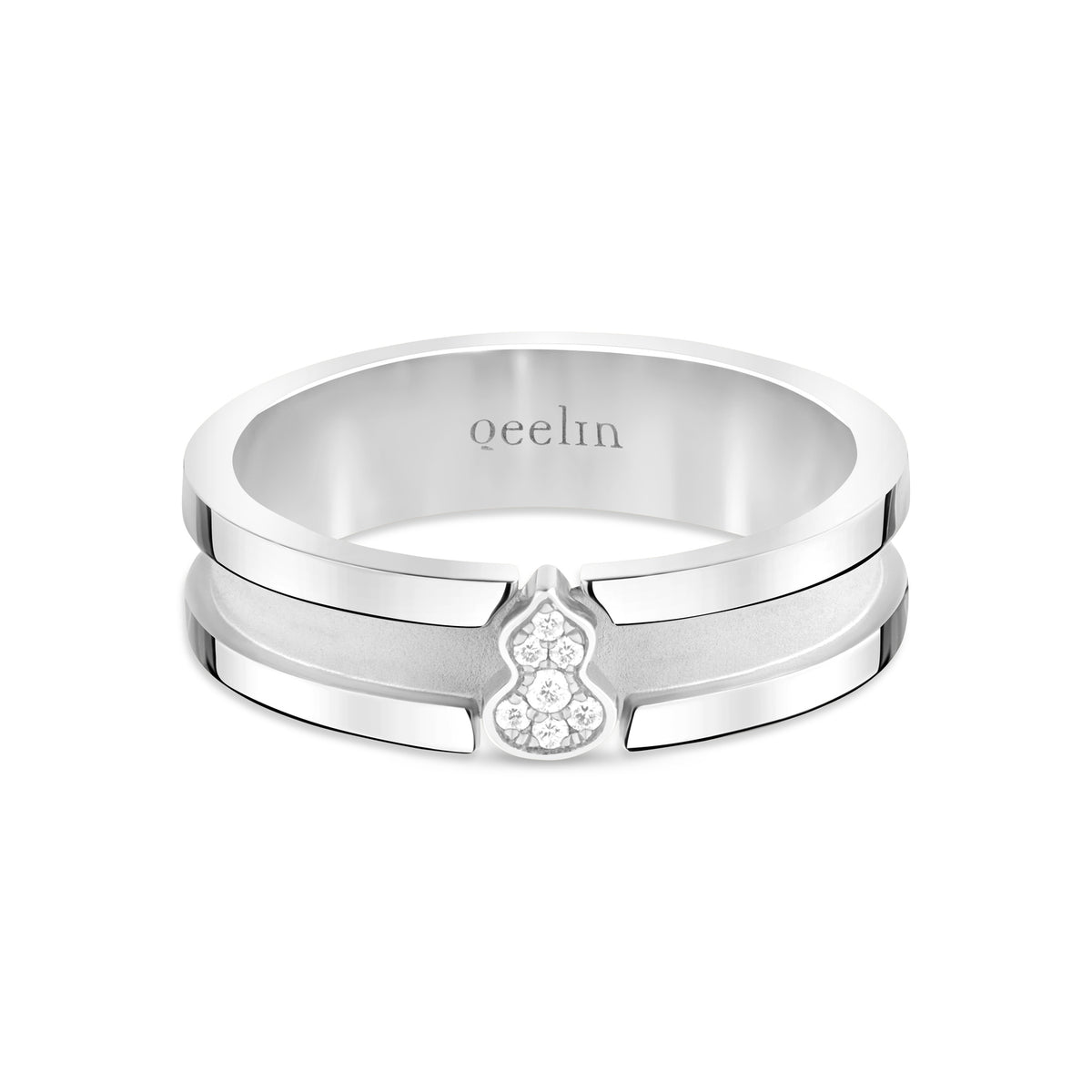 Wulu Eternity Small Ring in 18K White Gold set with Diamonds