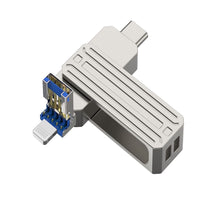 WiWU FD001 3 in 1 USB 3.0 Flash Drive 128GB, Silver