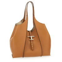 T Timeless Shopping Bag in Leather Medium