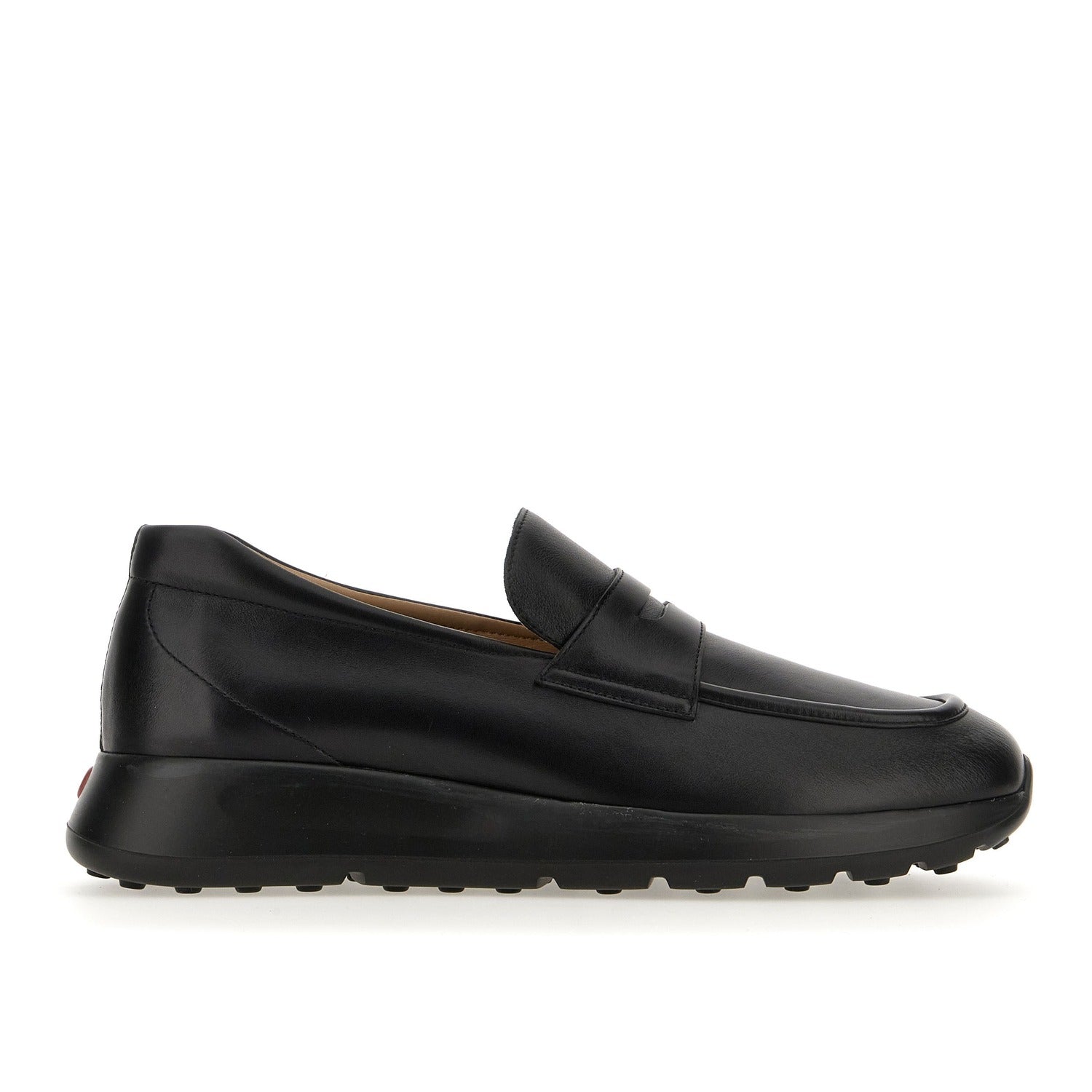 Red Dot Sporty Loafers in Leather