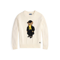 Polo Bear Cotton Crewneck Sweater