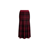 Plaid Wool Skirt
