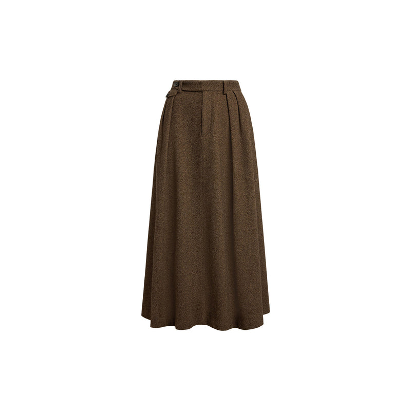 Evilyn Birdseye Tweed Skirt