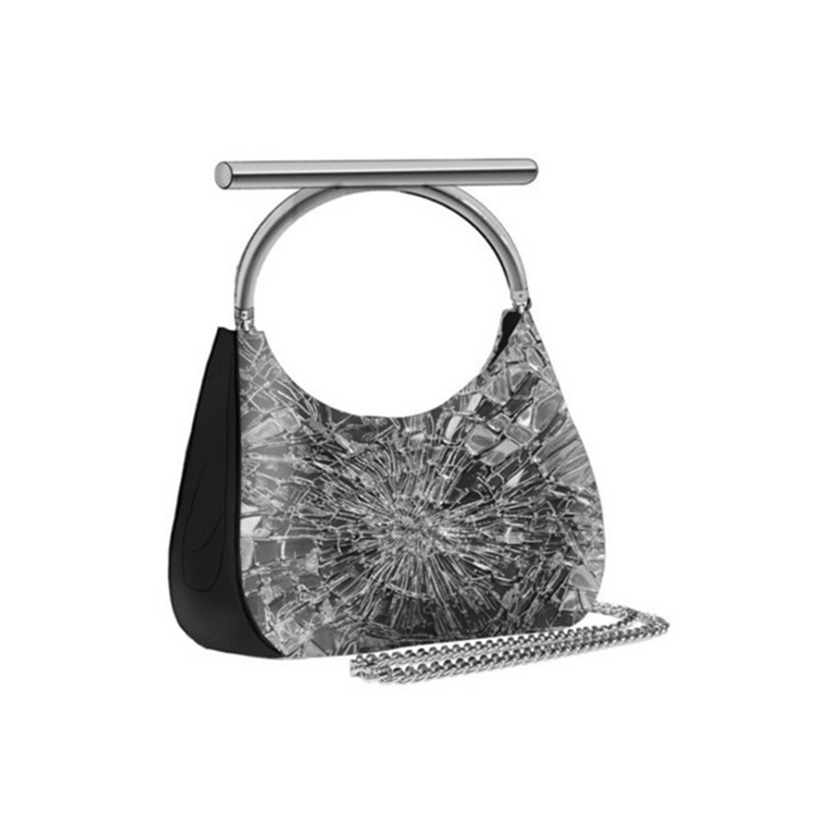 McQueen Mini Cross-Bar Hobo Bag