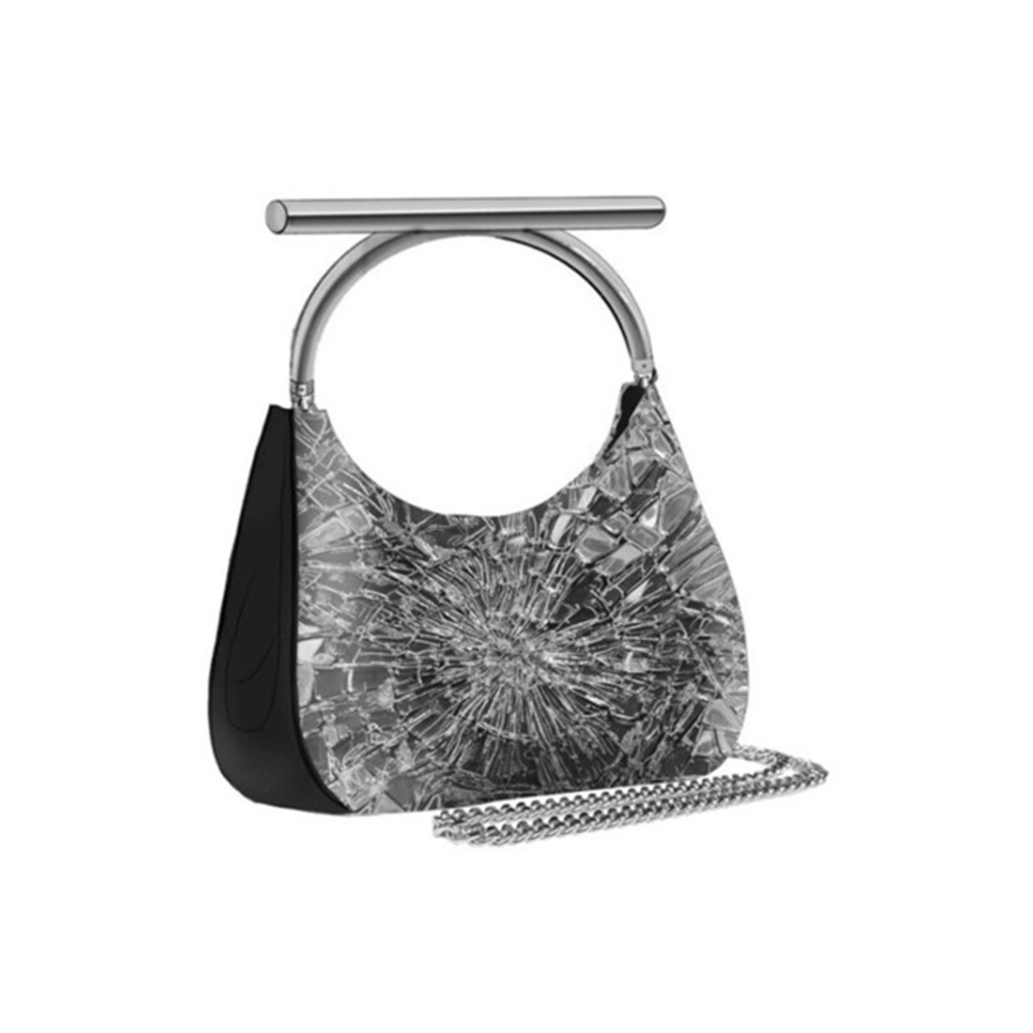 McQueen Mini Cross-Bar Hobo Bag