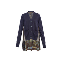 sacai - Paisley Print X Cotton Knit Cardigan