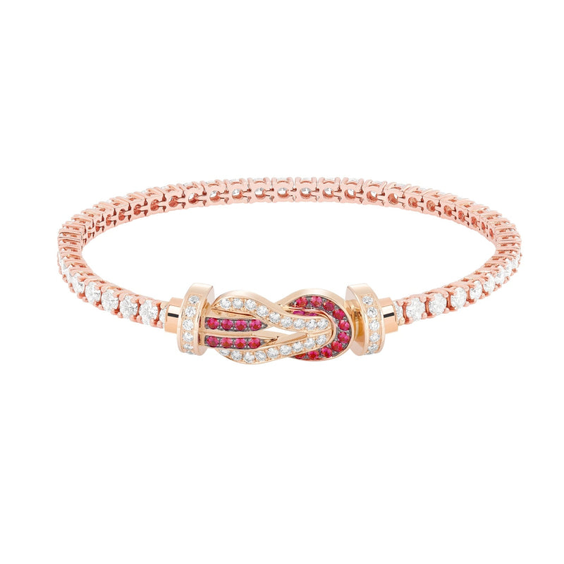 CHANCE INFINIE BRACELET
18k pink gold and rubis large mode