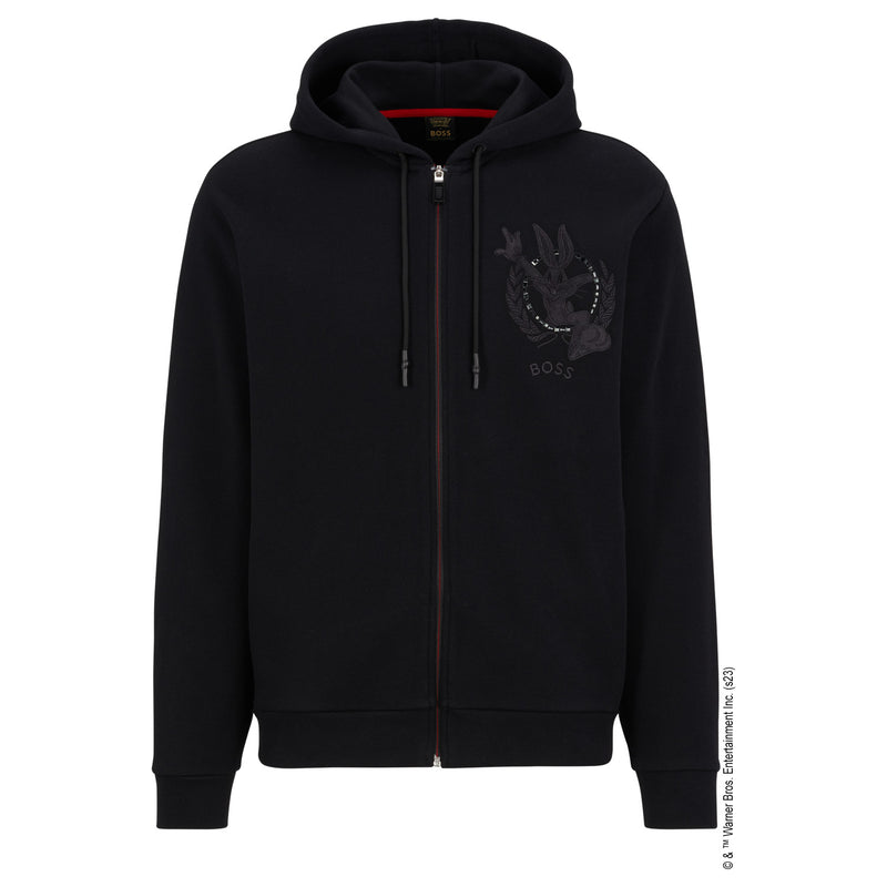 Cotton-blend zip-up hoodie with Bugs Bunny artwork