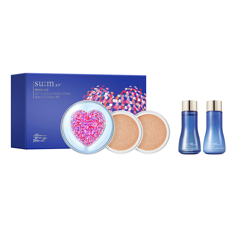 Water-full CC Cushion Perfect Finish Heart Edition Special Set