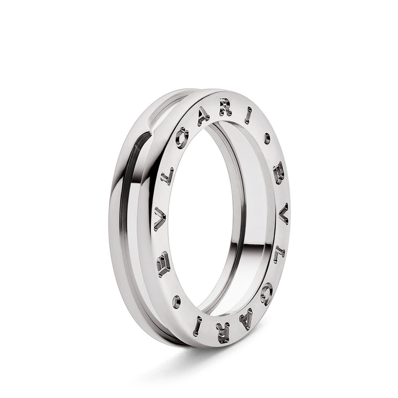 B.Zero1 One-Band Ring In 18 Kt White Gold