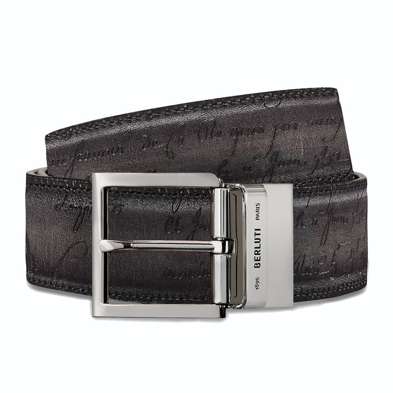 C0064 VN SCRITTO LEATHER REVERSIBLE BELT 35MM
