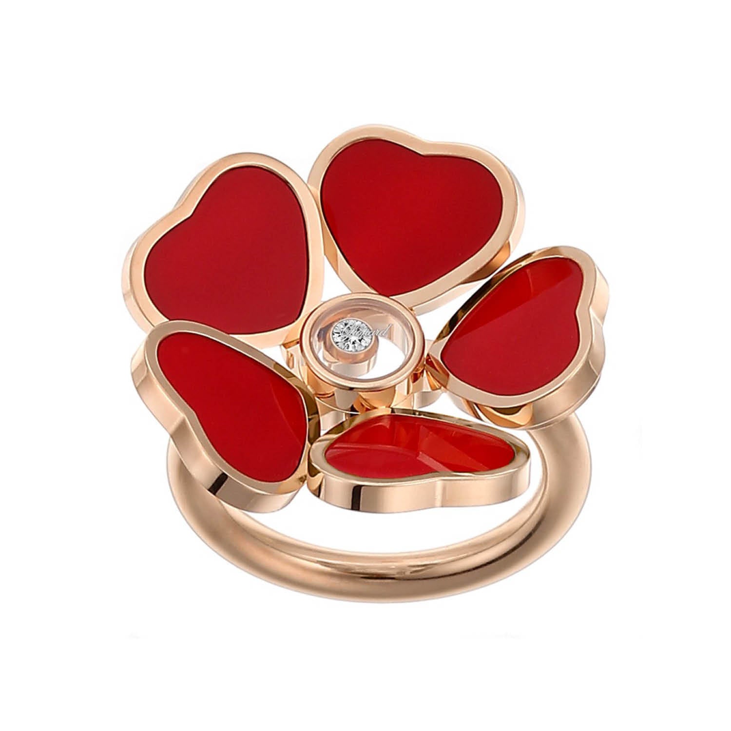 Happy Hearts Flowers Ring