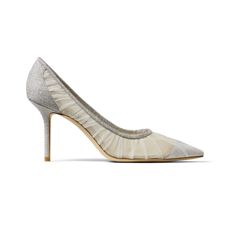 Christian Louboutin Lace 554 85 Tulle and Satin Pumps - Women - White Pumps - IT39.5