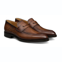 S5719 Equilibre Classic Scritto Leather Loafer