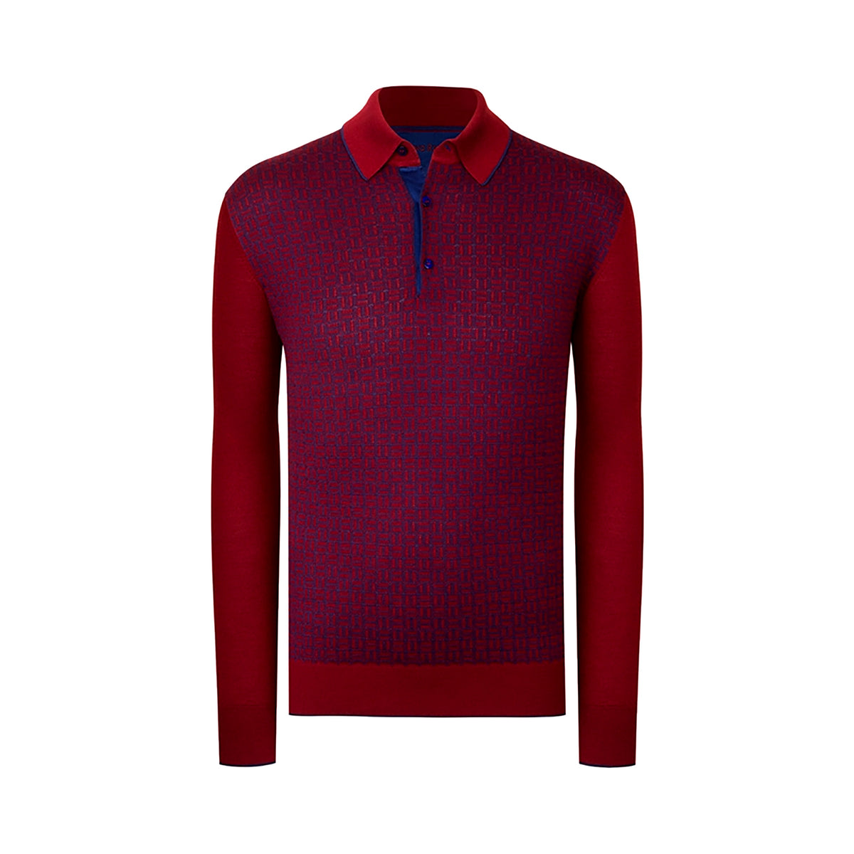 Long Sleeved Three Button Polo