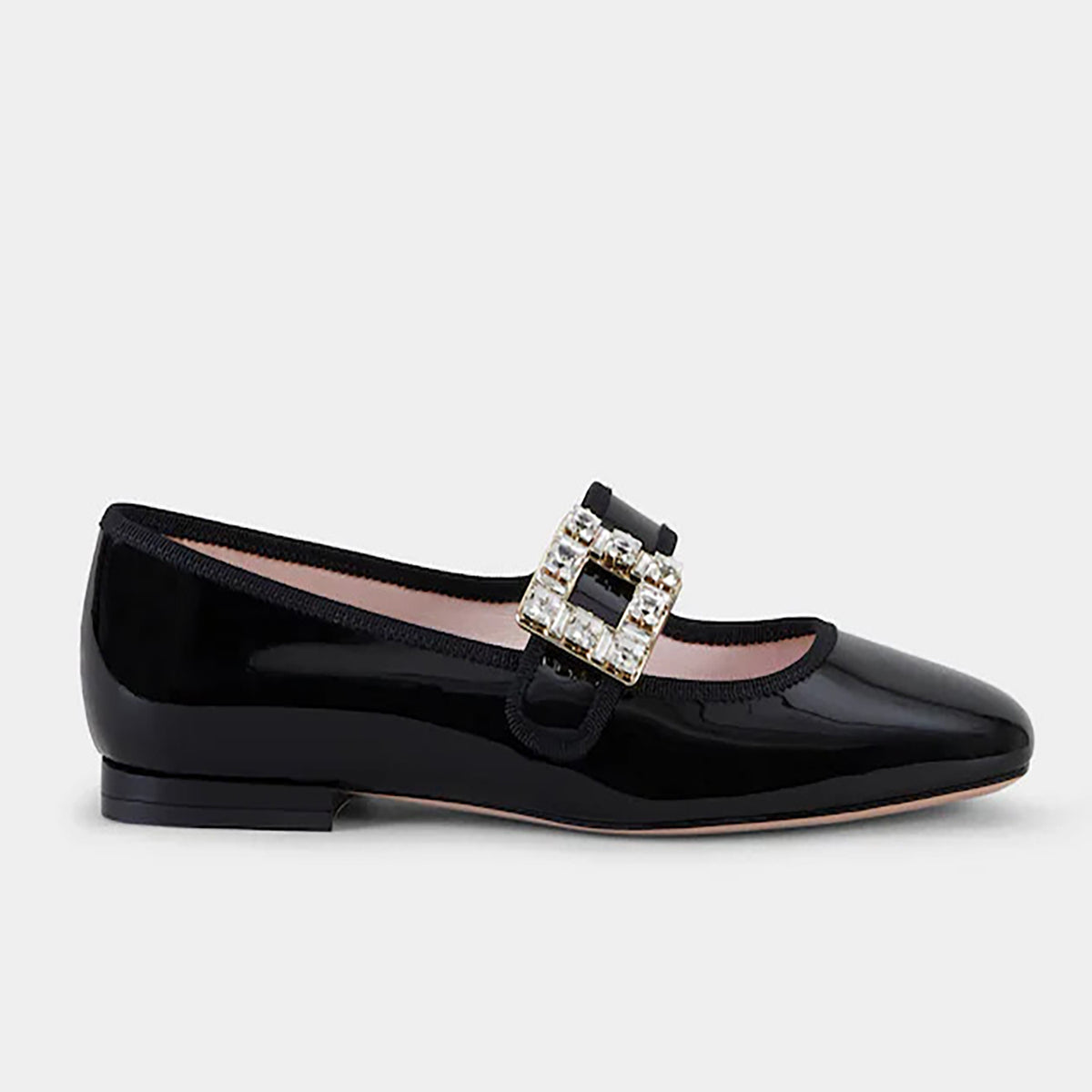 Très Vivier Strass Buckle Babies Ballerinas in Patent Leather