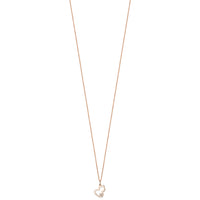 Petite Wulu necklace in 18K rose gold with a diamond