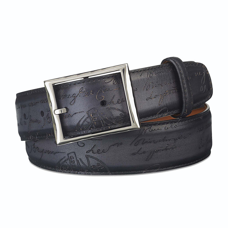 CLASSIC SCRITTO LEATHER BELT 35MM